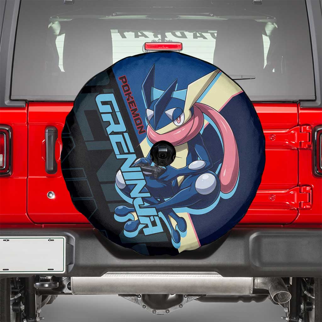 Greninja Poké Spare Tire Cover Sleek Retro Anime Style