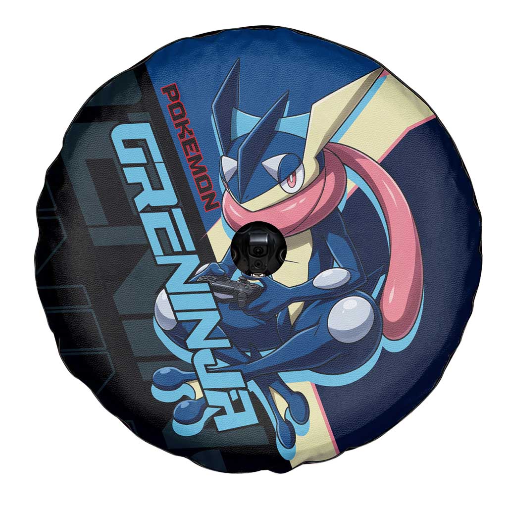 Greninja Poké Spare Tire Cover Sleek Retro Anime Style