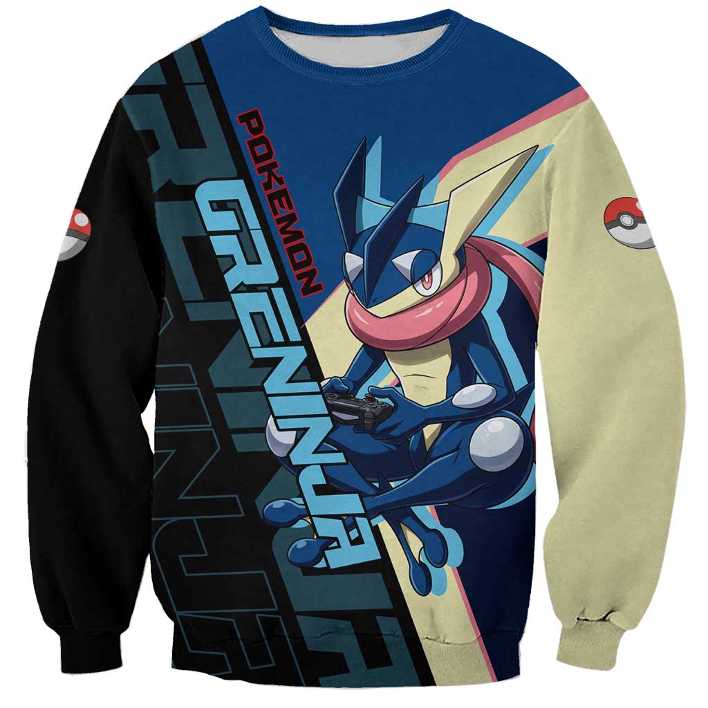 Greninja Poké Sweatshirt Sleek Retro Anime Style
