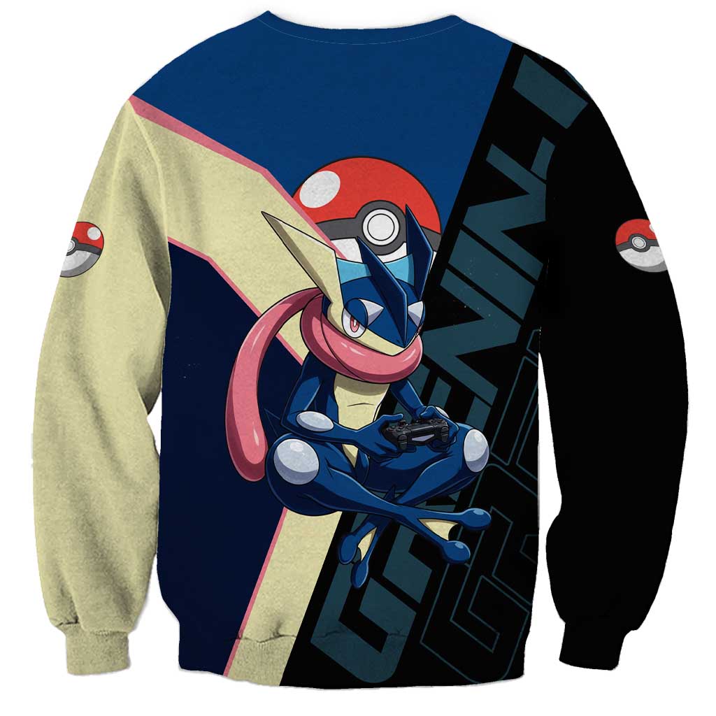 Greninja Poké Sweatshirt Sleek Retro Anime Style