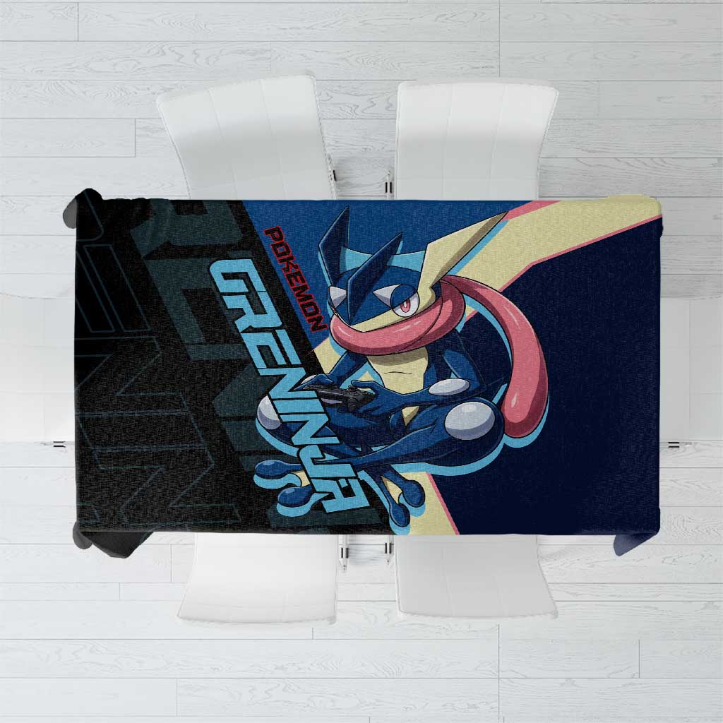 Greninja Poké Tablecloth Sleek Retro Anime Style