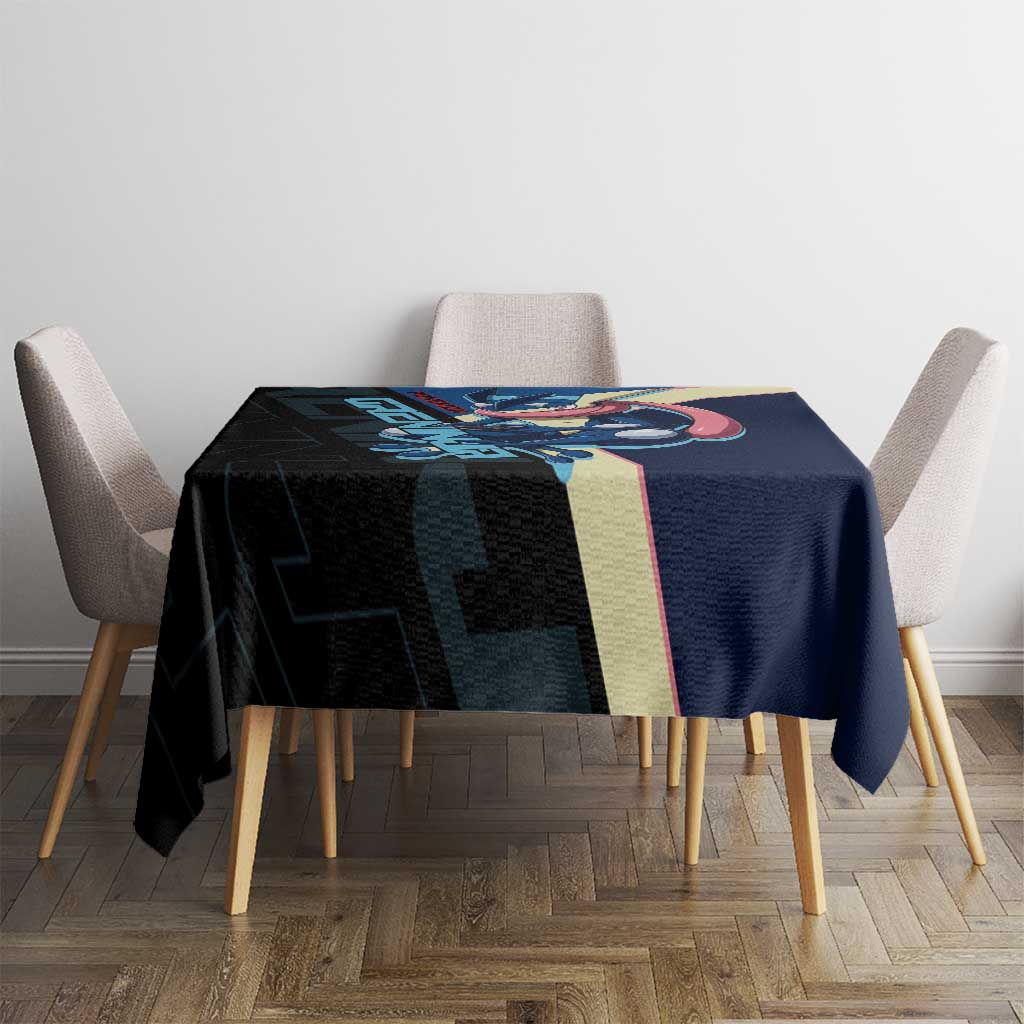 Greninja Poké Tablecloth Sleek Retro Anime Style