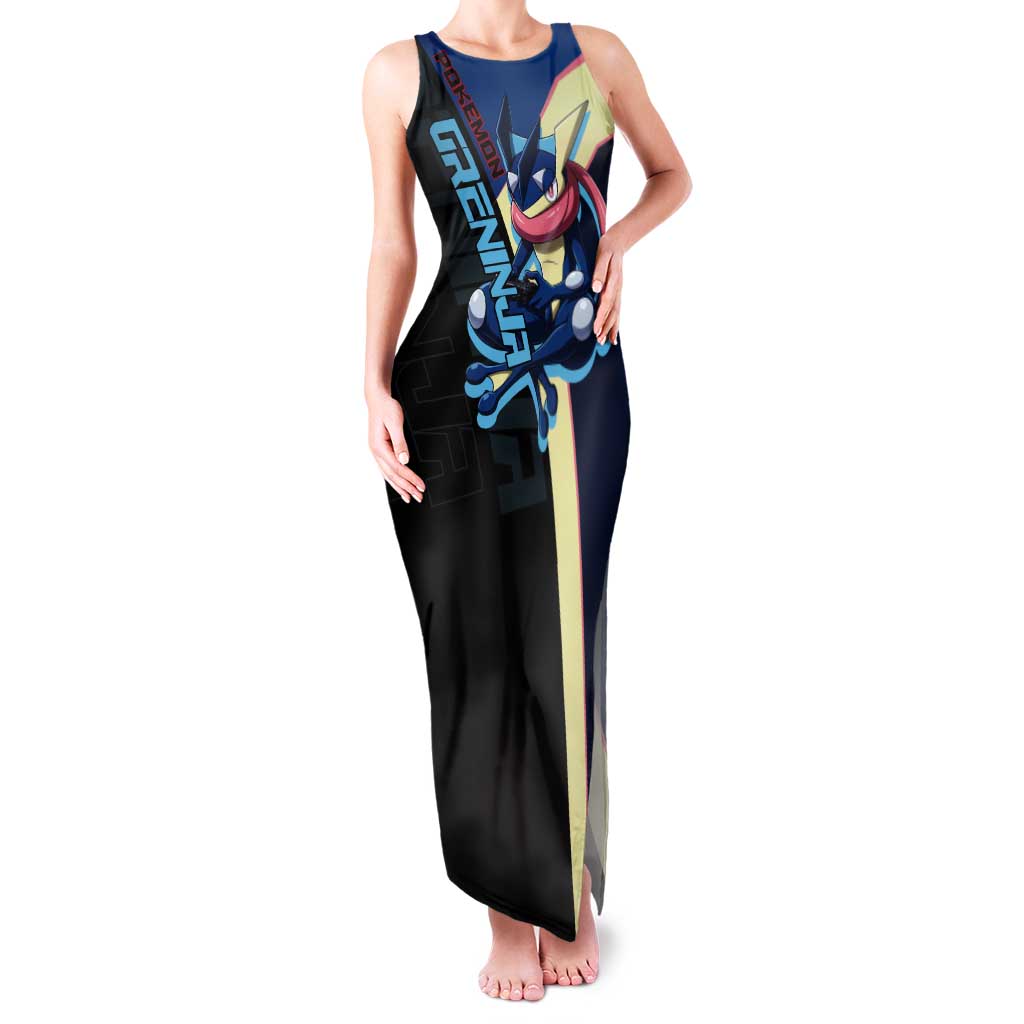Greninja Poké Tank Maxi Dress Sleek Retro Anime Style