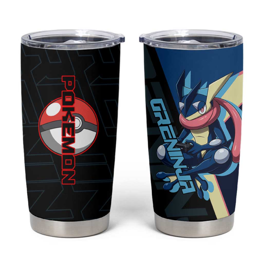 Greninja Poké Tumbler Cup Sleek Retro Anime Style