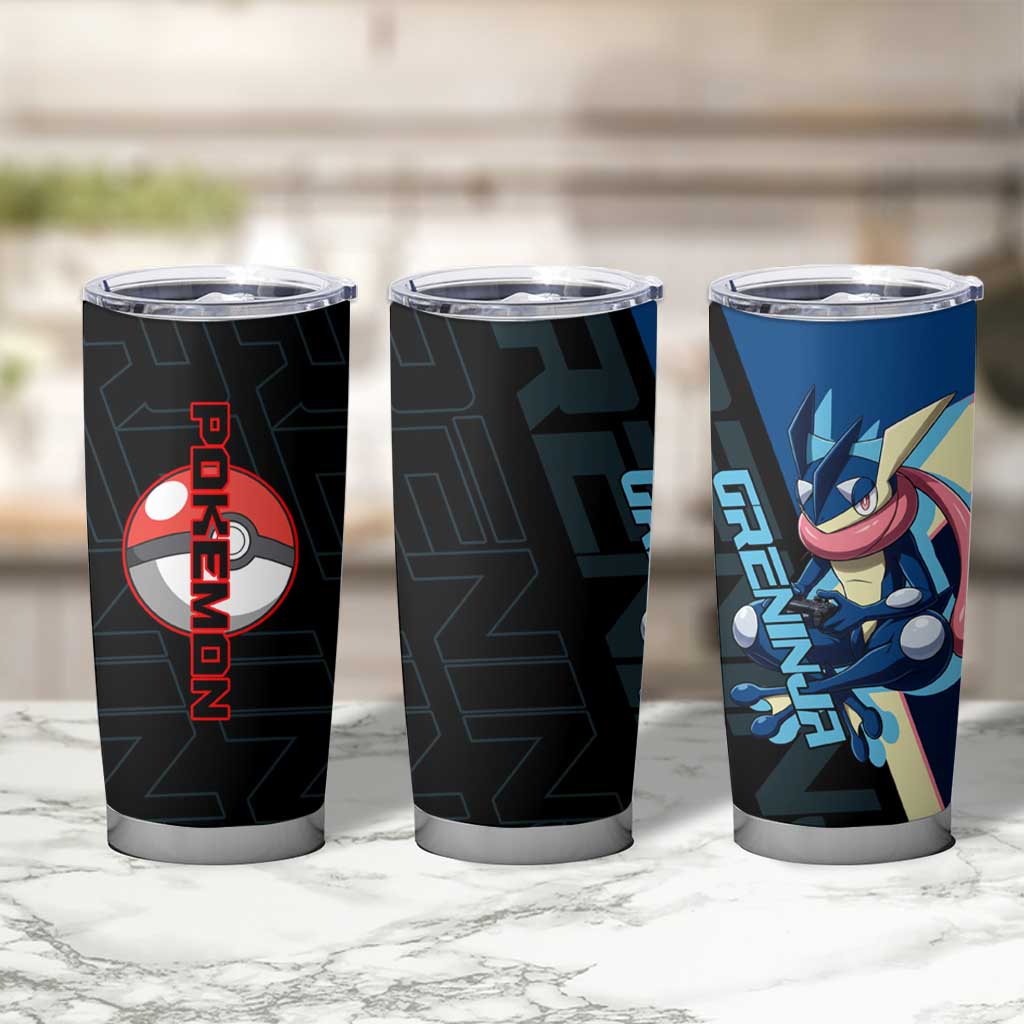 Greninja Poké Tumbler Cup Sleek Retro Anime Style
