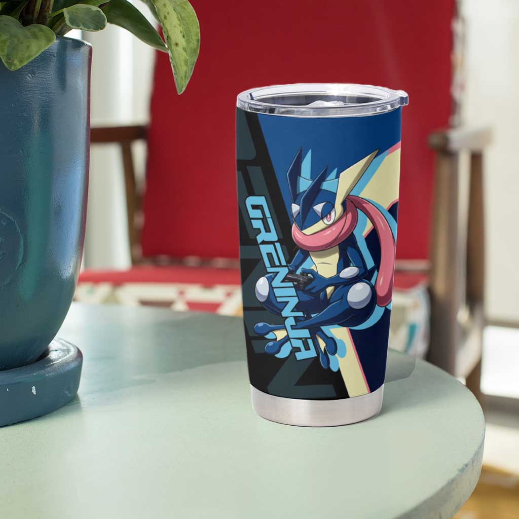 Greninja Poké Tumbler Cup Sleek Retro Anime Style