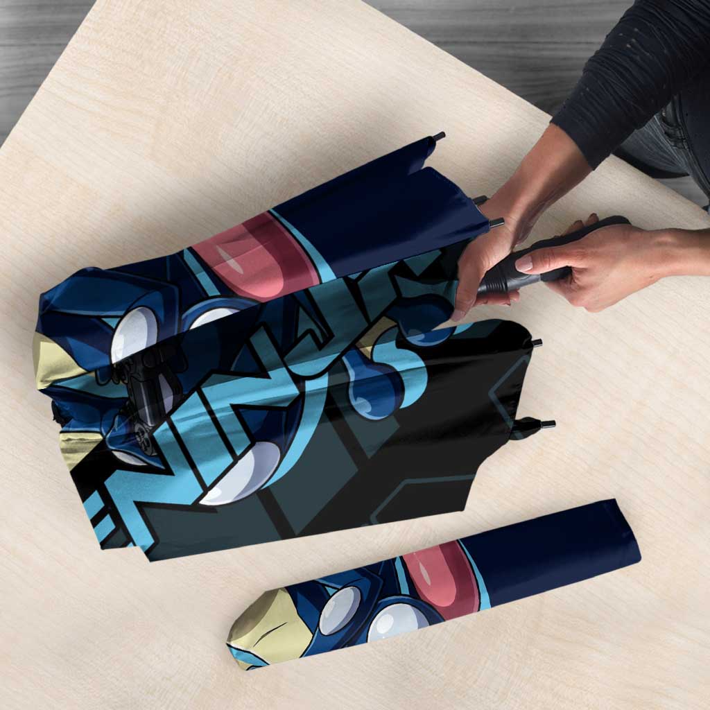 Greninja Poké Umbrella Sleek Retro Anime Style