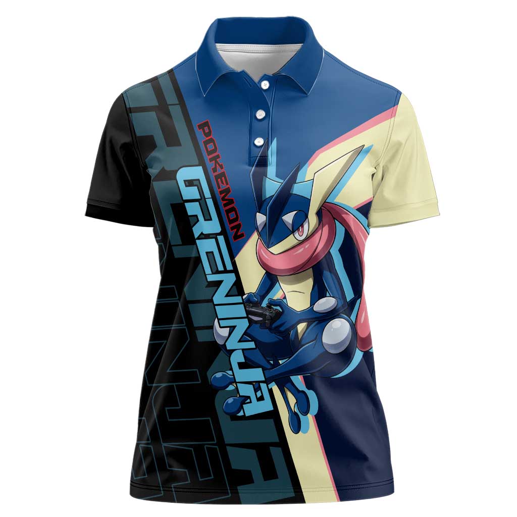 Greninja Poké Women Polo Shirt Sleek Retro Anime Style