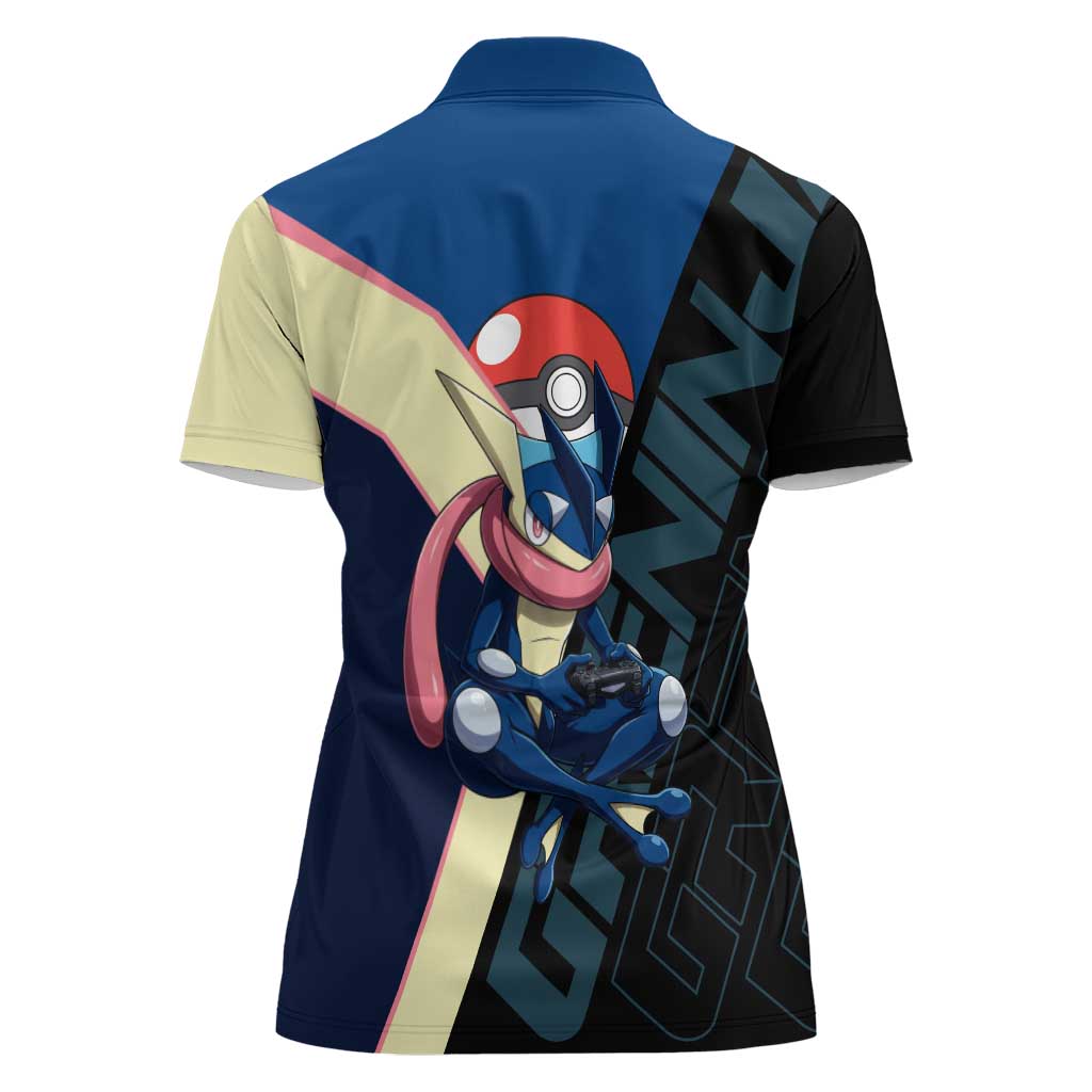 Greninja Poké Women Polo Shirt Sleek Retro Anime Style