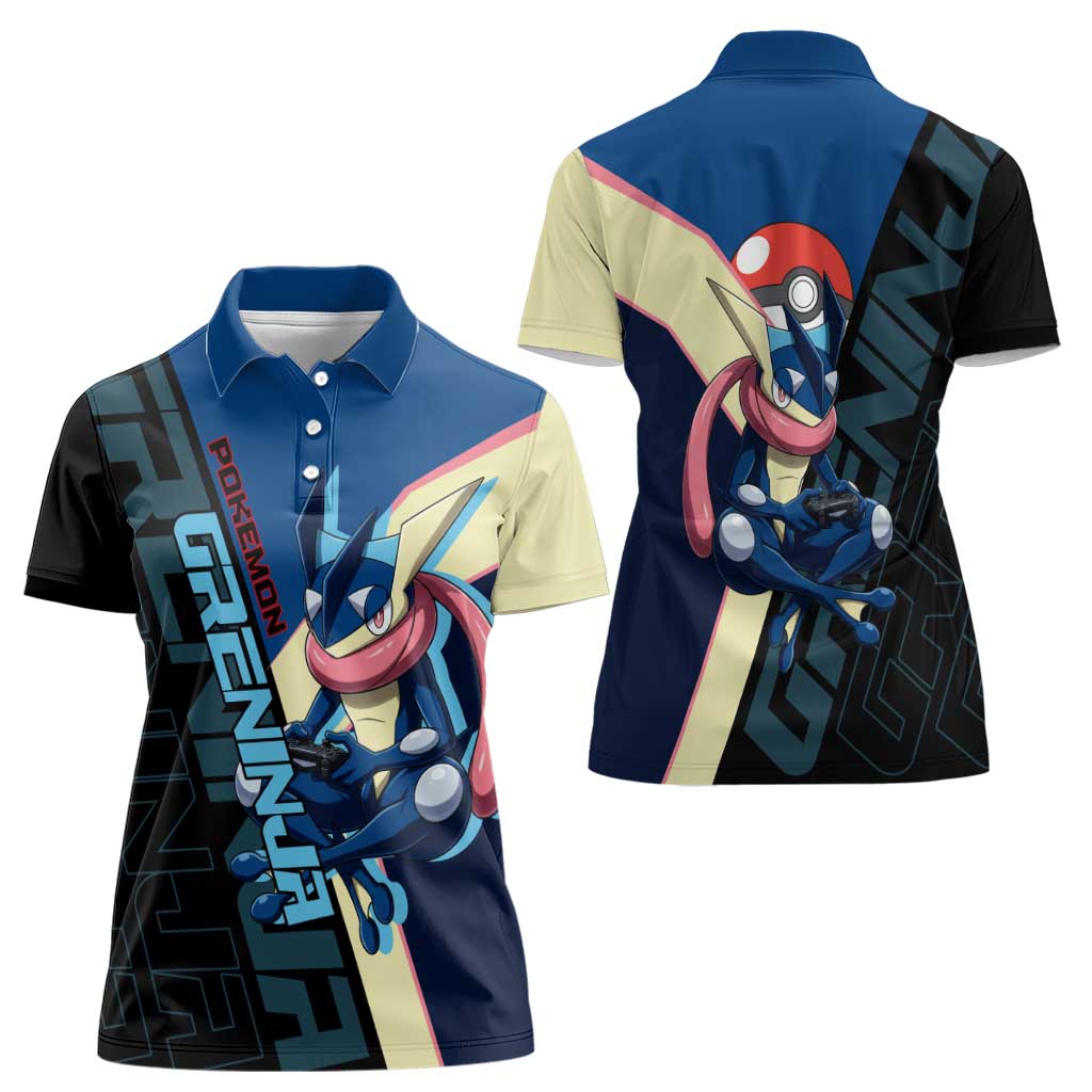 Greninja Poké Women Polo Shirt Sleek Retro Anime Style