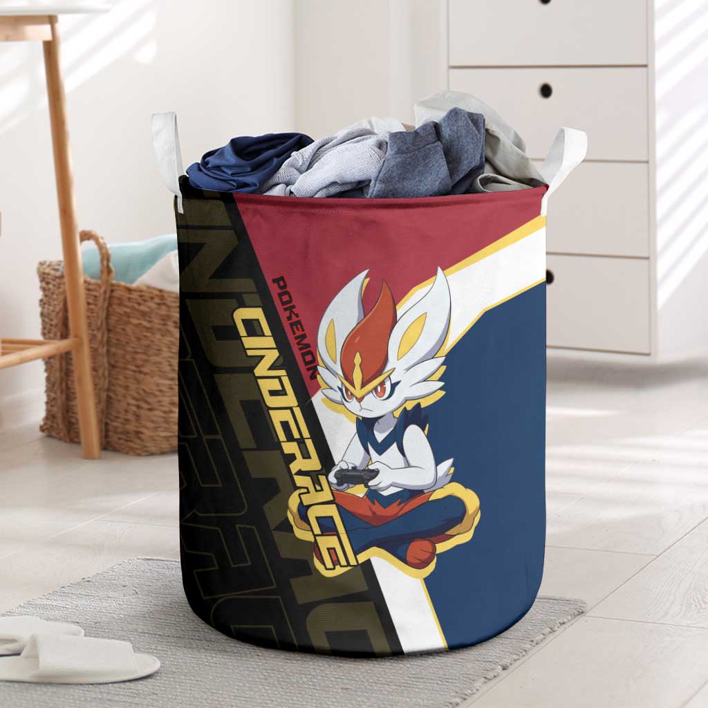 Cinderace Poké Laundry Basket Dynamic Retro Anime Style