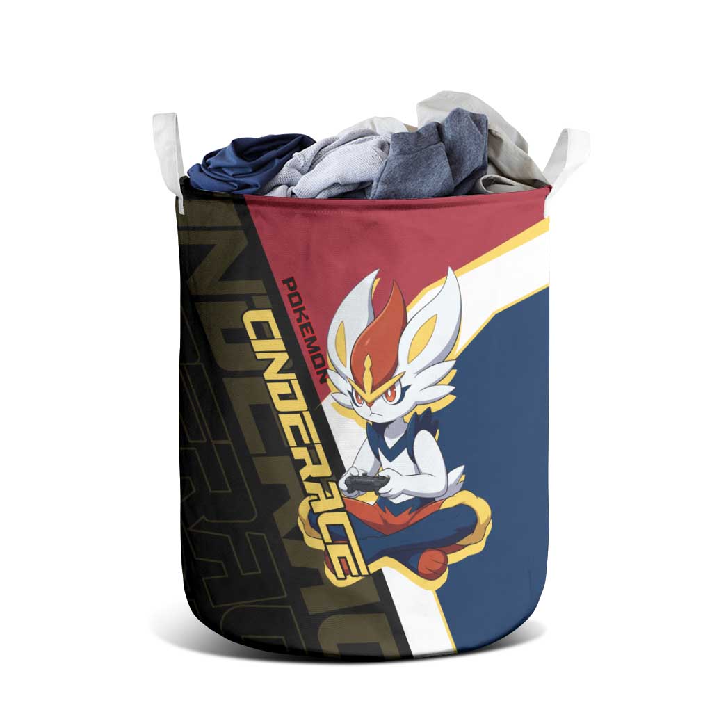 Cinderace Poké Laundry Basket Dynamic Retro Anime Style