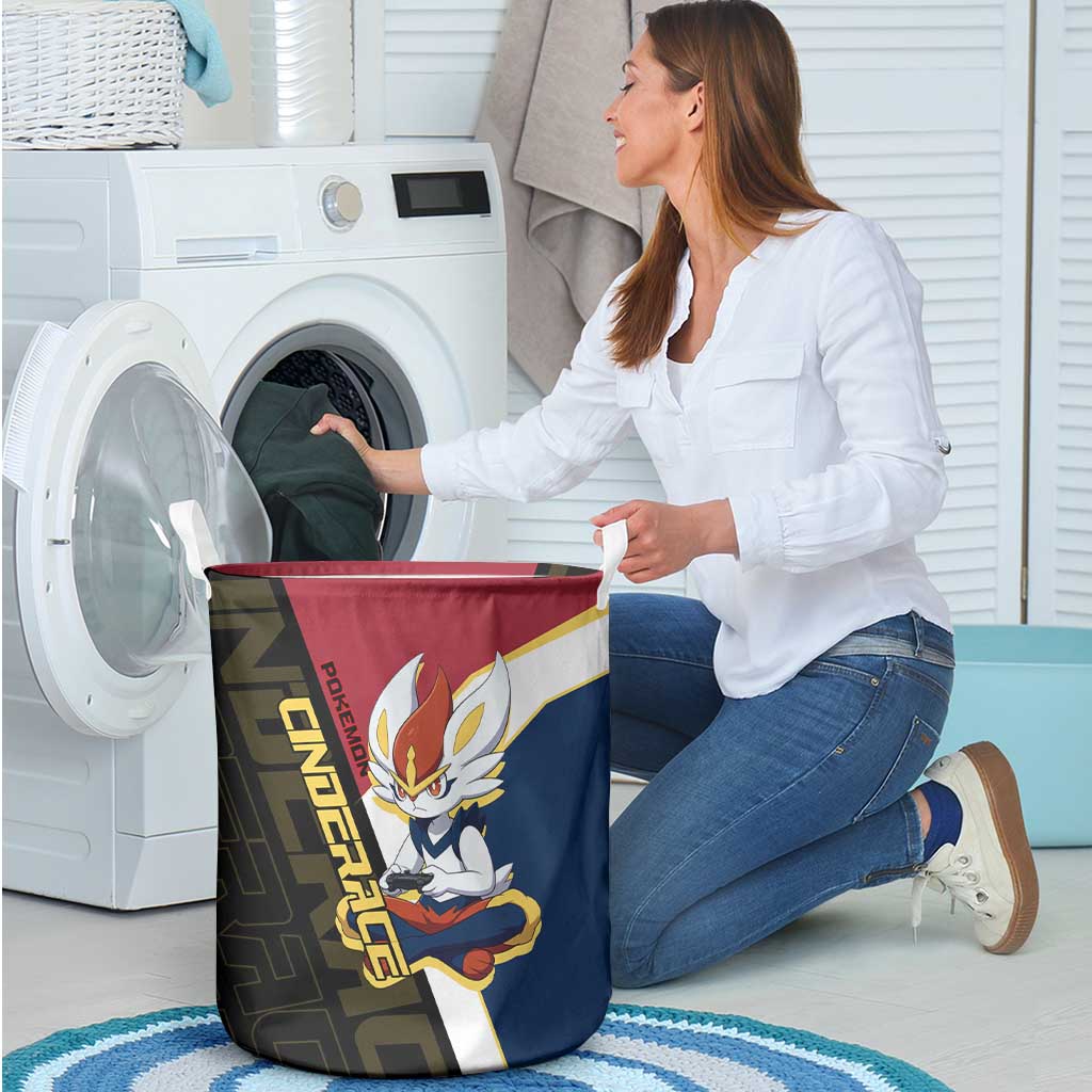 Cinderace Poké Laundry Basket Dynamic Retro Anime Style