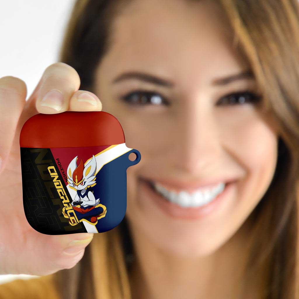 Cinderace Poké AirPods Case Dynamic Retro Anime Style
