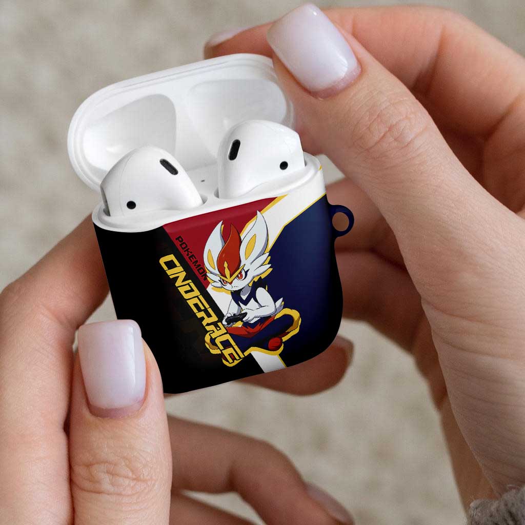 Cinderace Poké AirPods Case Dynamic Retro Anime Style