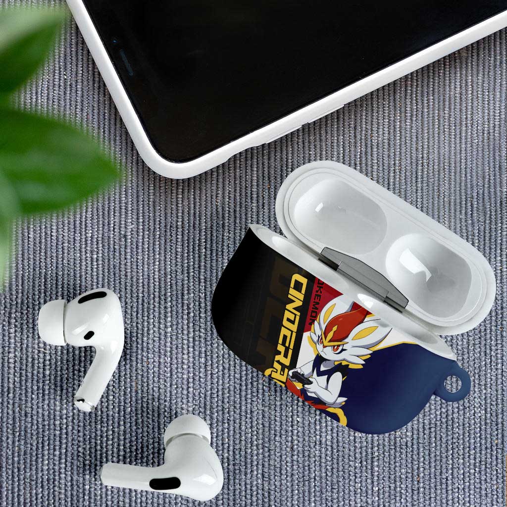 Cinderace Poké AirPods Case Dynamic Retro Anime Style