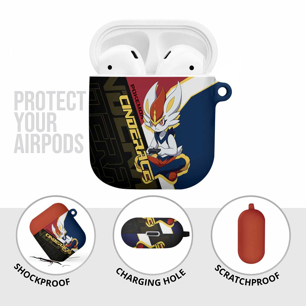 Cinderace Poké AirPods Case Dynamic Retro Anime Style