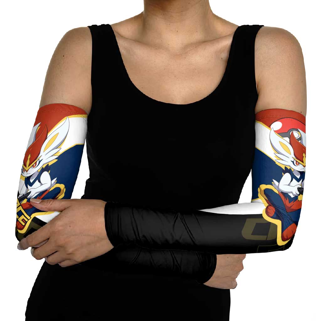 Cinderace Poké Arm Sleeves Dynamic Retro Anime Style