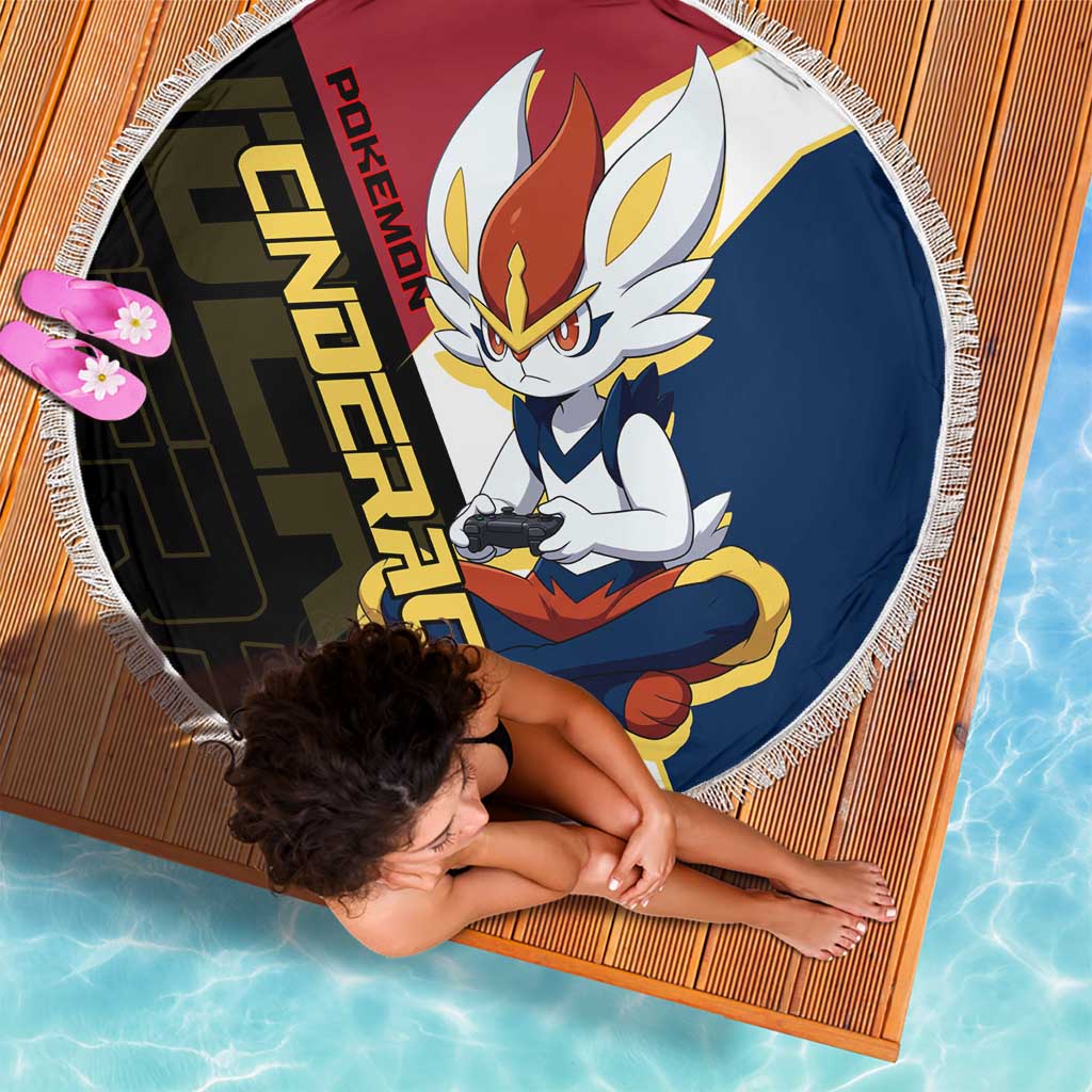 Cinderace Poké Beach Blanket Dynamic Retro Anime Style