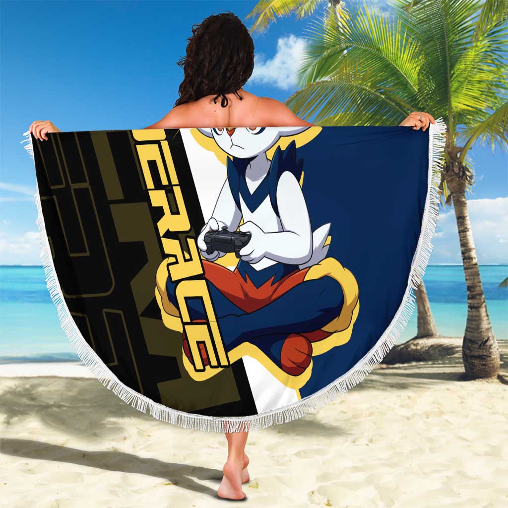 Cinderace Poké Beach Blanket Dynamic Retro Anime Style