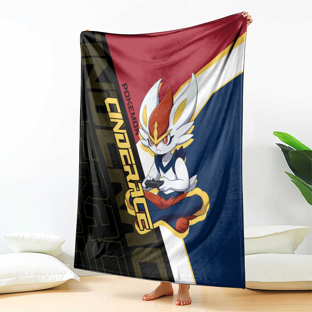 Cinderace Poké Blanket Dynamic Retro Anime Style