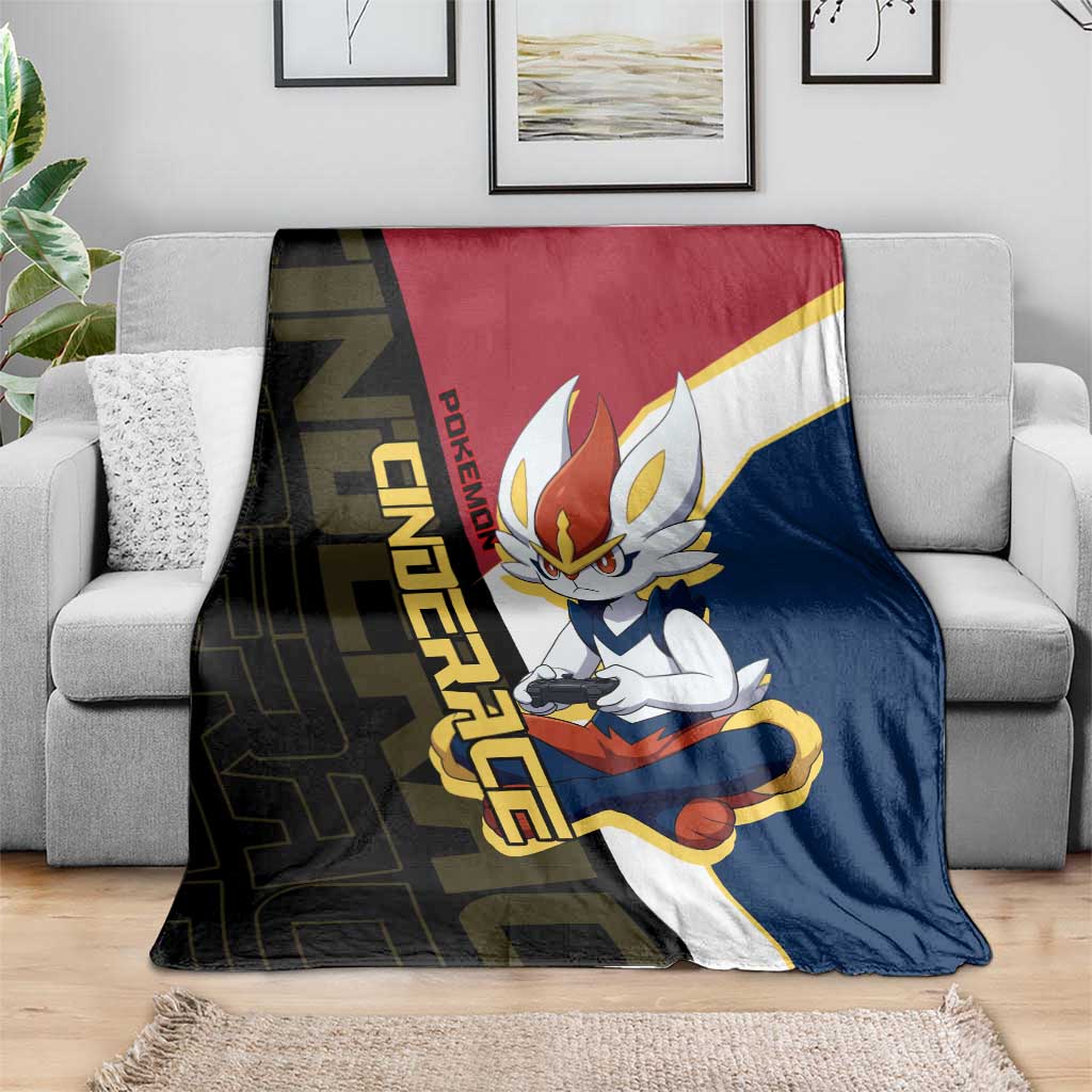 Cinderace Poké Blanket Dynamic Retro Anime Style