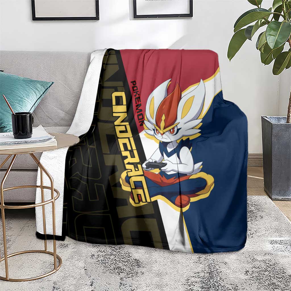 Cinderace Poké Blanket Dynamic Retro Anime Style