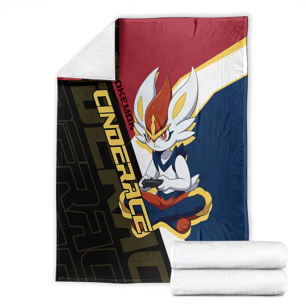 Cinderace Poké Blanket Dynamic Retro Anime Style
