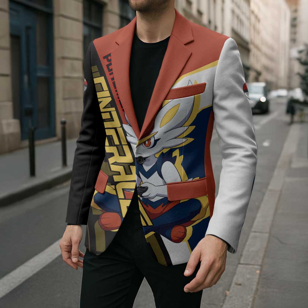 Cinderace Poké Blazer Dynamic Retro Anime Style