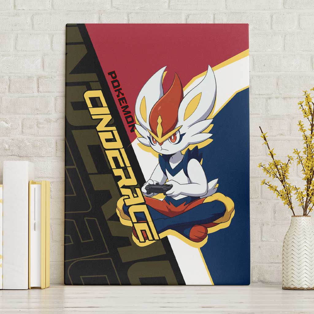 Cinderace Poké Canvas Wall Art Dynamic Retro Anime Style
