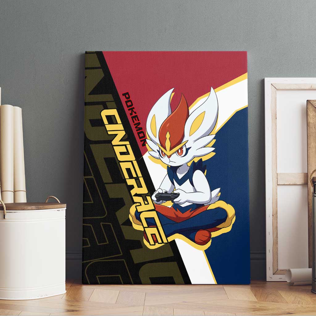 Cinderace Poké Canvas Wall Art Dynamic Retro Anime Style