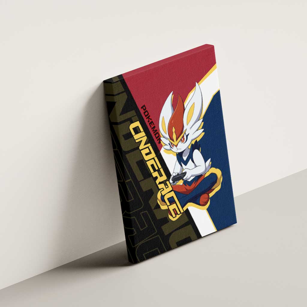 Cinderace Poké Canvas Wall Art Dynamic Retro Anime Style