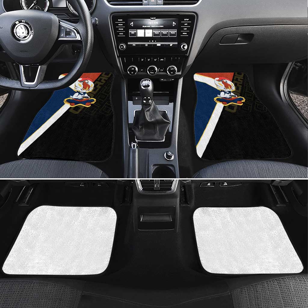 Cinderace Poké Car Mats Dynamic Retro Anime Style