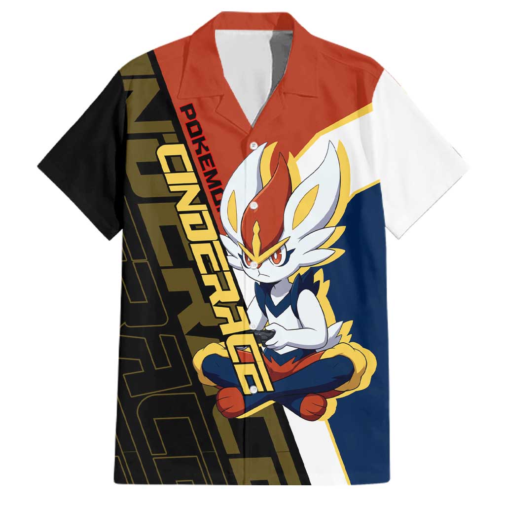 Cinderace Poké Family Matching Off The Shoulder Long Sleeve Dress and Hawaiian Shirt Dynamic Retro Anime Style