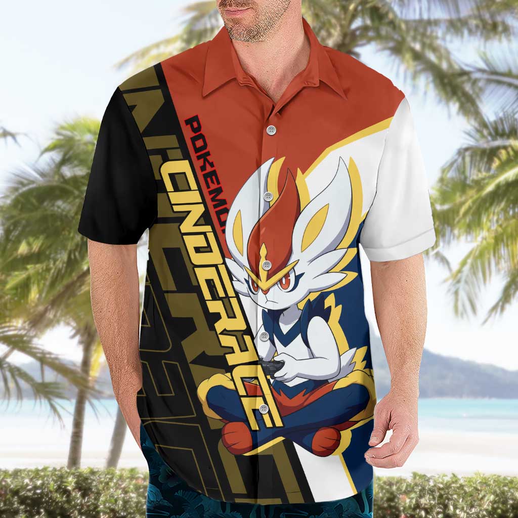 Cinderace Poké Hawaiian Shirt Dynamic Retro Anime Style