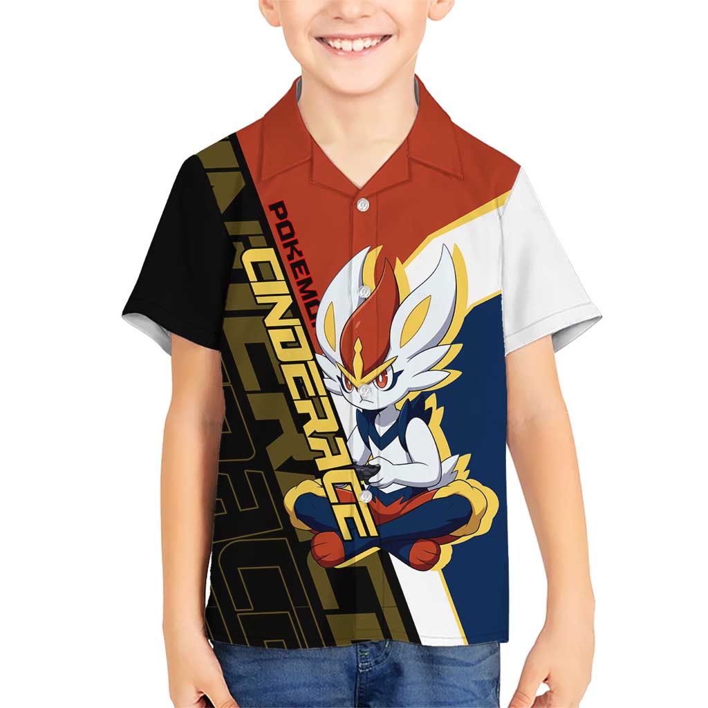 Cinderace Poké Hawaiian Shirt Dynamic Retro Anime Style