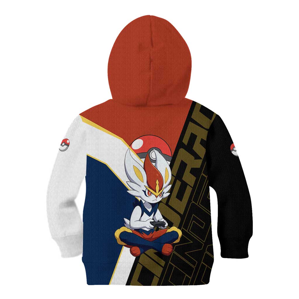 Cinderace Poké Kid Hoodie Dynamic Retro Anime Style