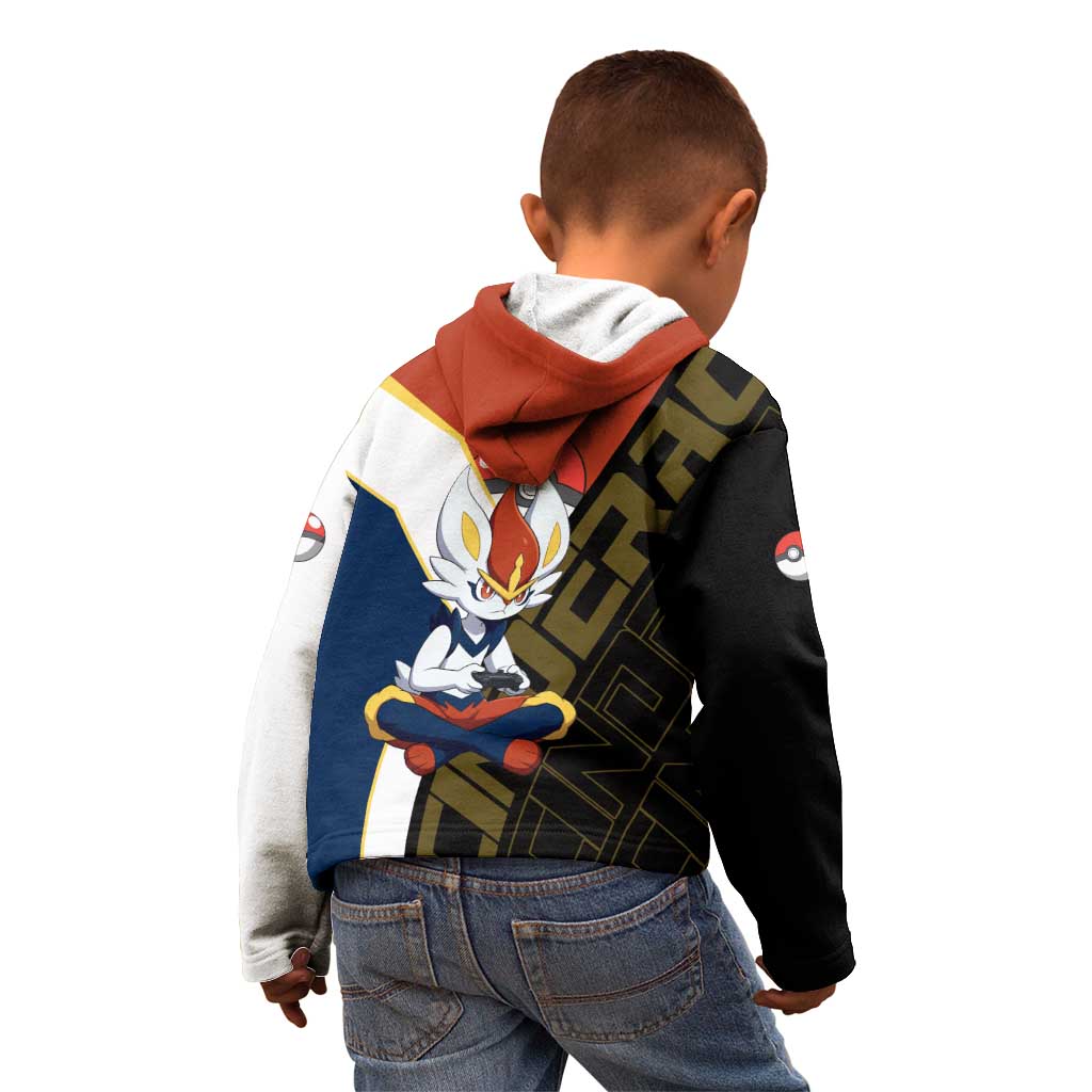 Cinderace Poké Kid Hoodie Dynamic Retro Anime Style