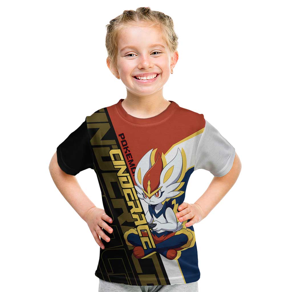 Cinderace Poké Kid T Shirt Dynamic Retro Anime Style