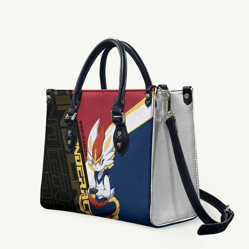 Cinderace Poké Leather Bag Dynamic Retro Anime Style