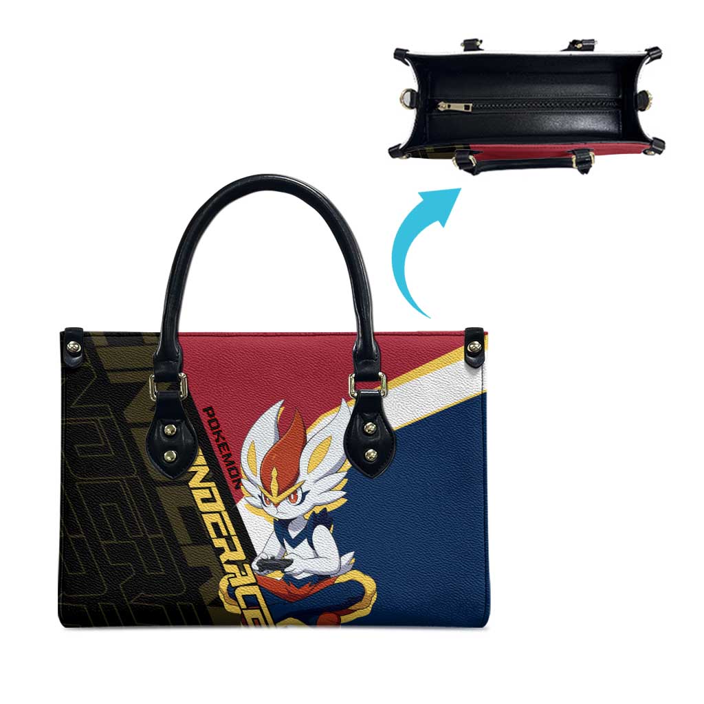 Cinderace Poké Leather Bag Dynamic Retro Anime Style