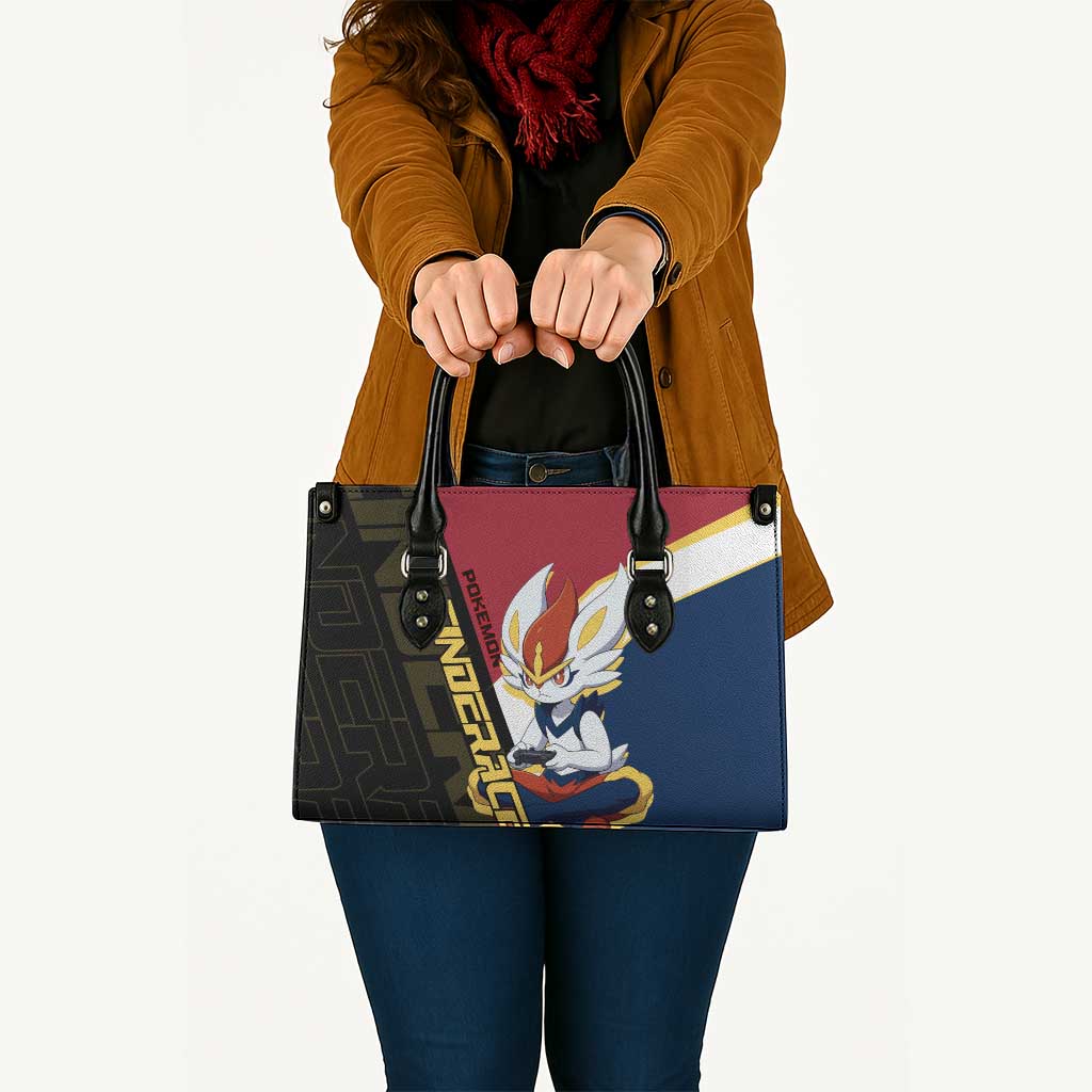 Cinderace Poké Leather Bag Dynamic Retro Anime Style