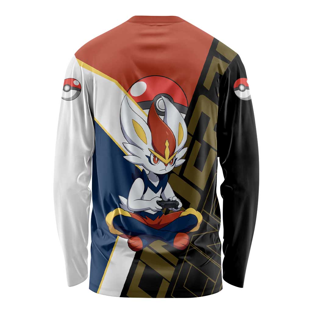Cinderace Poké Long Sleeve Shirt Dynamic Retro Anime Style