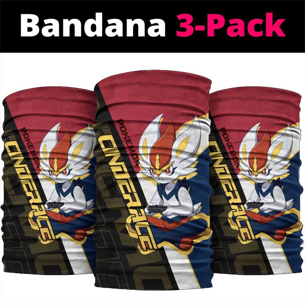 Cinderace Poké Neck Gaiter Dynamic Retro Anime Style