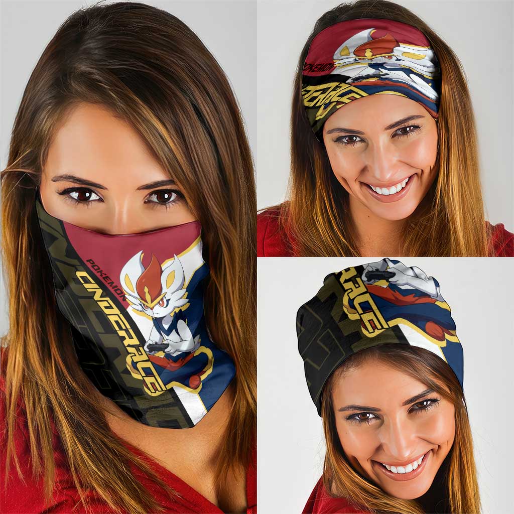 Cinderace Poké Neck Gaiter Dynamic Retro Anime Style