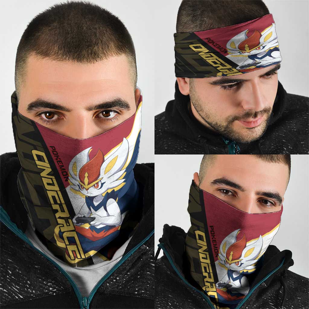 Cinderace Poké Neck Gaiter Dynamic Retro Anime Style
