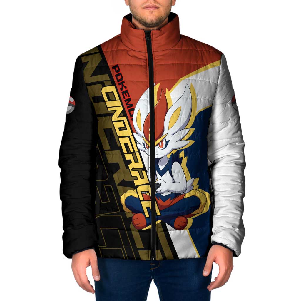Cinderace Poké Padded Jacket Dynamic Retro Anime Style