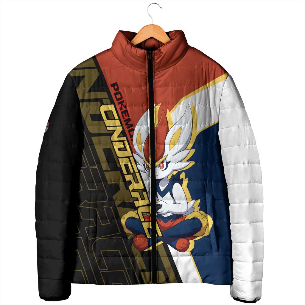 Cinderace Poké Padded Jacket Dynamic Retro Anime Style