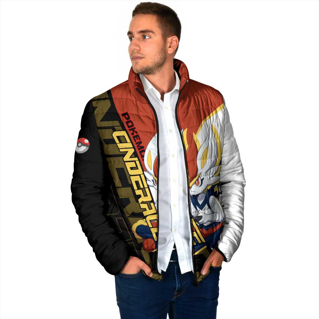 Cinderace Poké Padded Jacket Dynamic Retro Anime Style