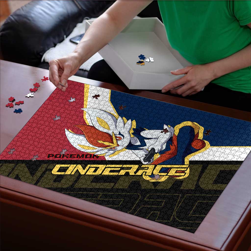 Cinderace Poké Puzzle Dynamic Retro Anime Style
